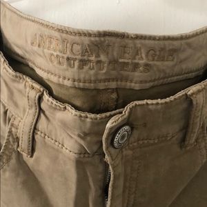 Khaki Jeggings with zipper